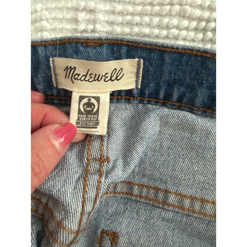 Madewell The Perfect Vintage Wide Leg Crop Jeans 30 Tall Light Wash High Rise - Picture 5 of 5